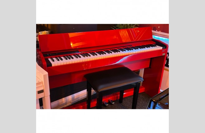 Roland F110 Red Digital Piano, Used - Complete Package (SN:Z1B0427) - Image 4